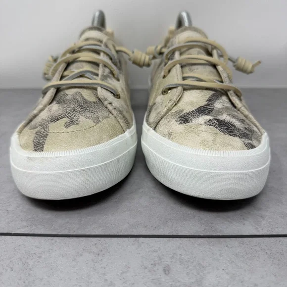 Sperry Women's Camouflage Metallic Leather Slip On Boat Shoes Top Sider Size 10 - Picture 4 of 11